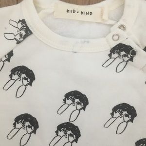 Kid and kind “bashful” playsuit